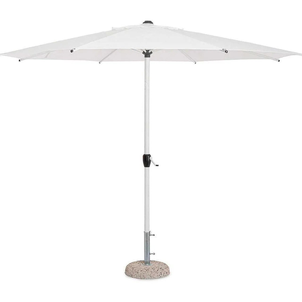 mutoni lifestyle Sonnenschirm Rio Weiss Rund 300> Stockschirme