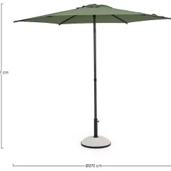mutoni lifestyle Sonnenschirm Samba Anthrazit-Olive> Stockschirme