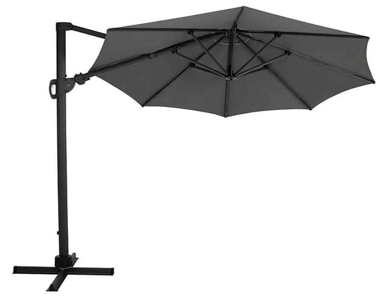 mutoni exclusive Sonnenschirm Varallo Anthrazit 375> Freiarmschirme