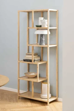 mutoni scandi Standregal Micah Bambus Natur 77X185><noscript><img width=