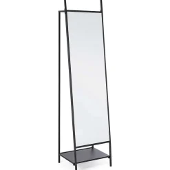 mutoni lifestyle Standspiegel Arin Mit Kleidungshacken Schwarz 46X182> Standspiegel