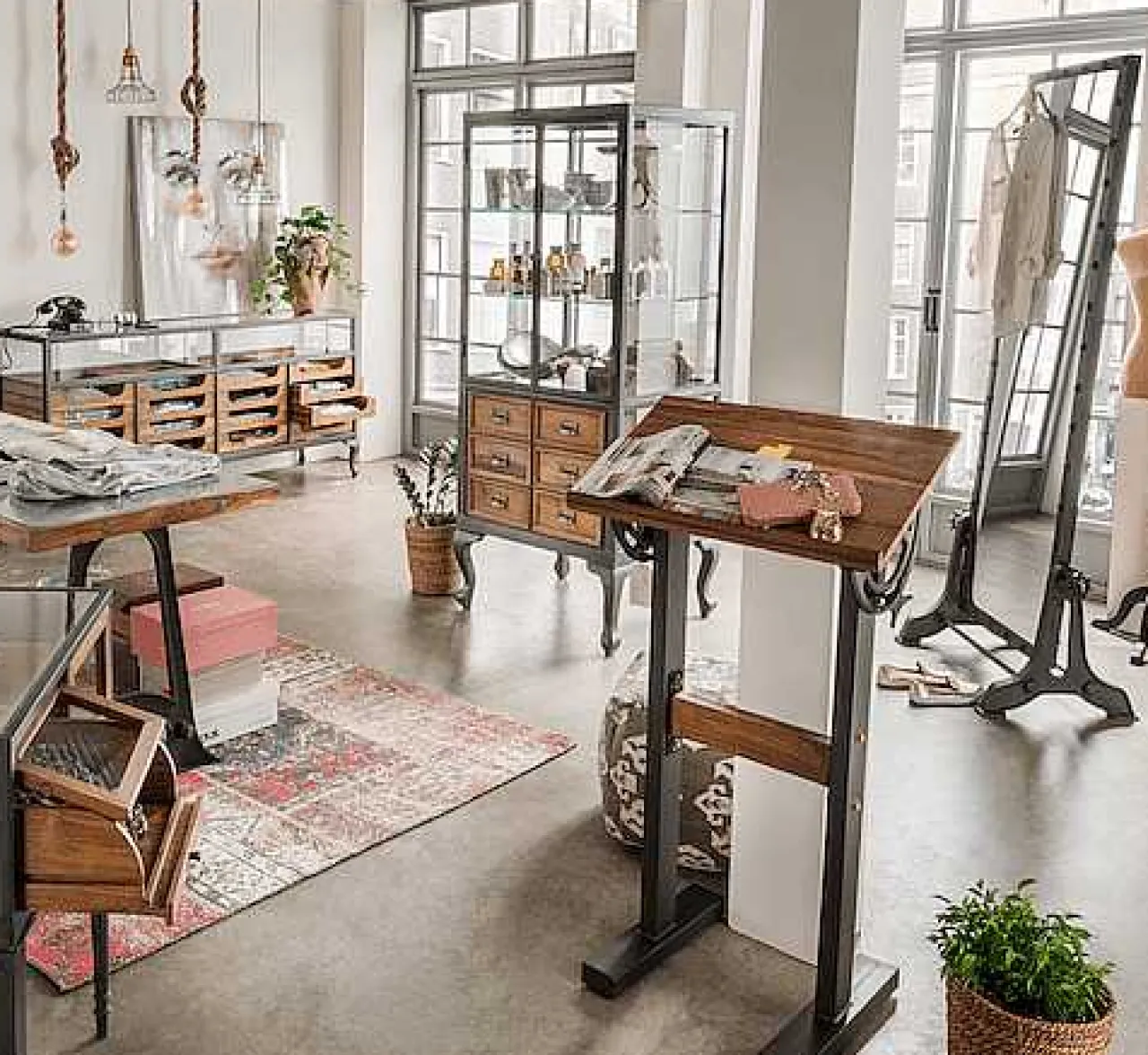 mutoni vintage Standspiegel Im Industrialstyle Legends (Schwenkbar)> Standspiegel