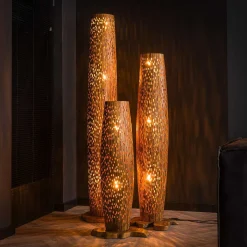 mutoni industrial Stehlampe Bars Teak L><noscript><img width=