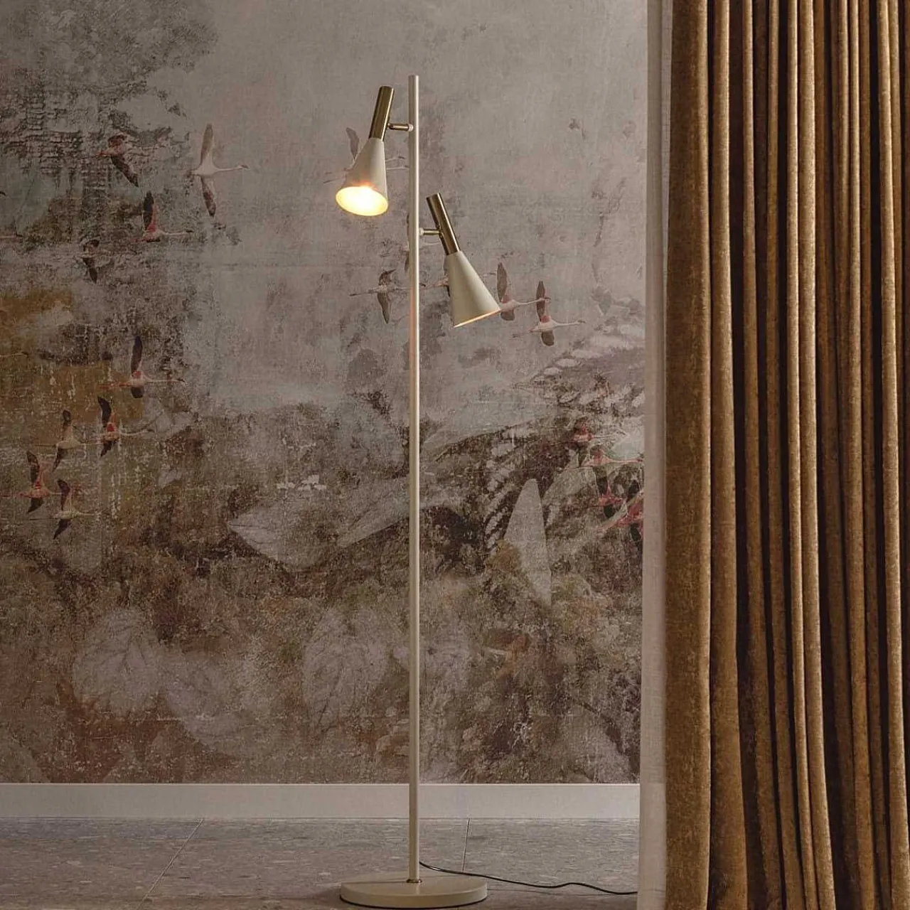mutoni living Stehlampe Body Sand/Gold> Stehleuchten