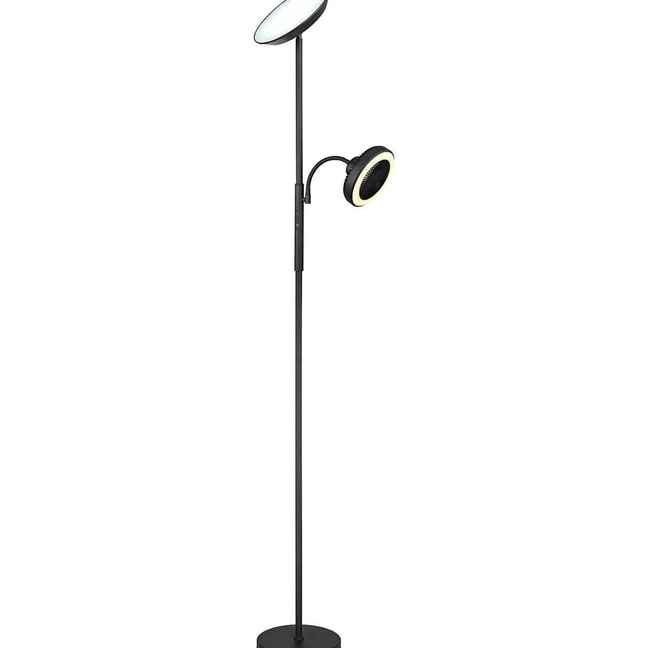 mutoni light Stehlampe Davyd Metall Schwarz Matt Led> Led-Stehleuchten