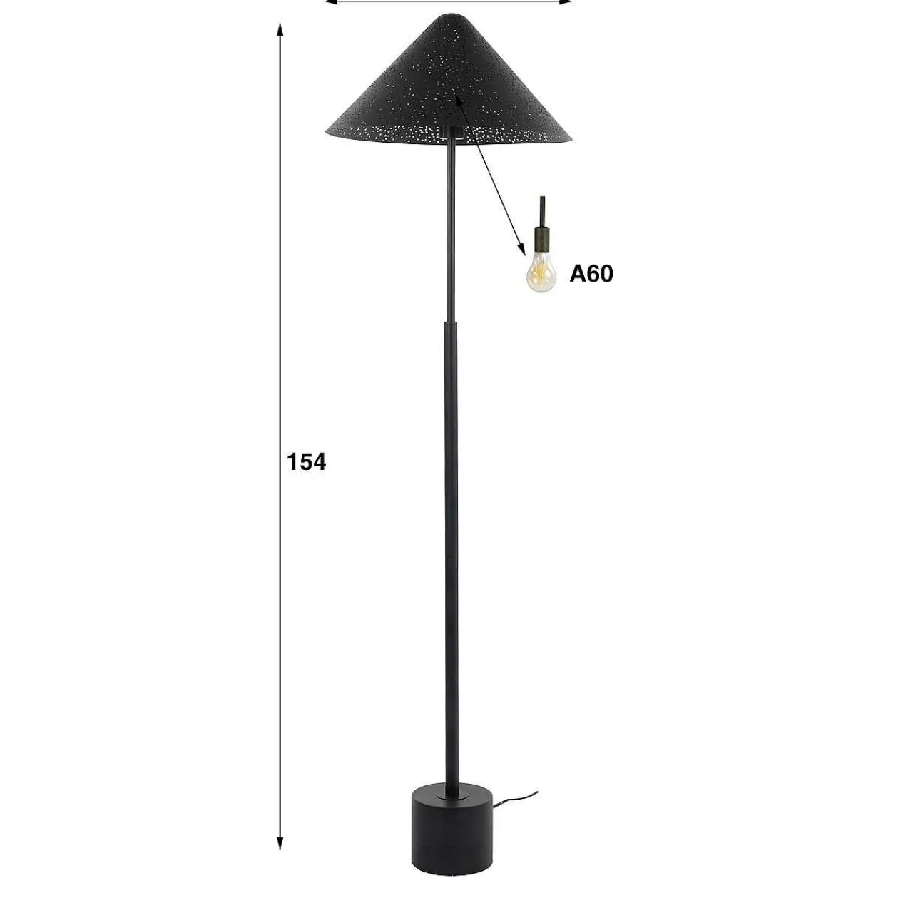 mutoni industrial Stehlampe Kosmos Charcoal> Stehleuchten