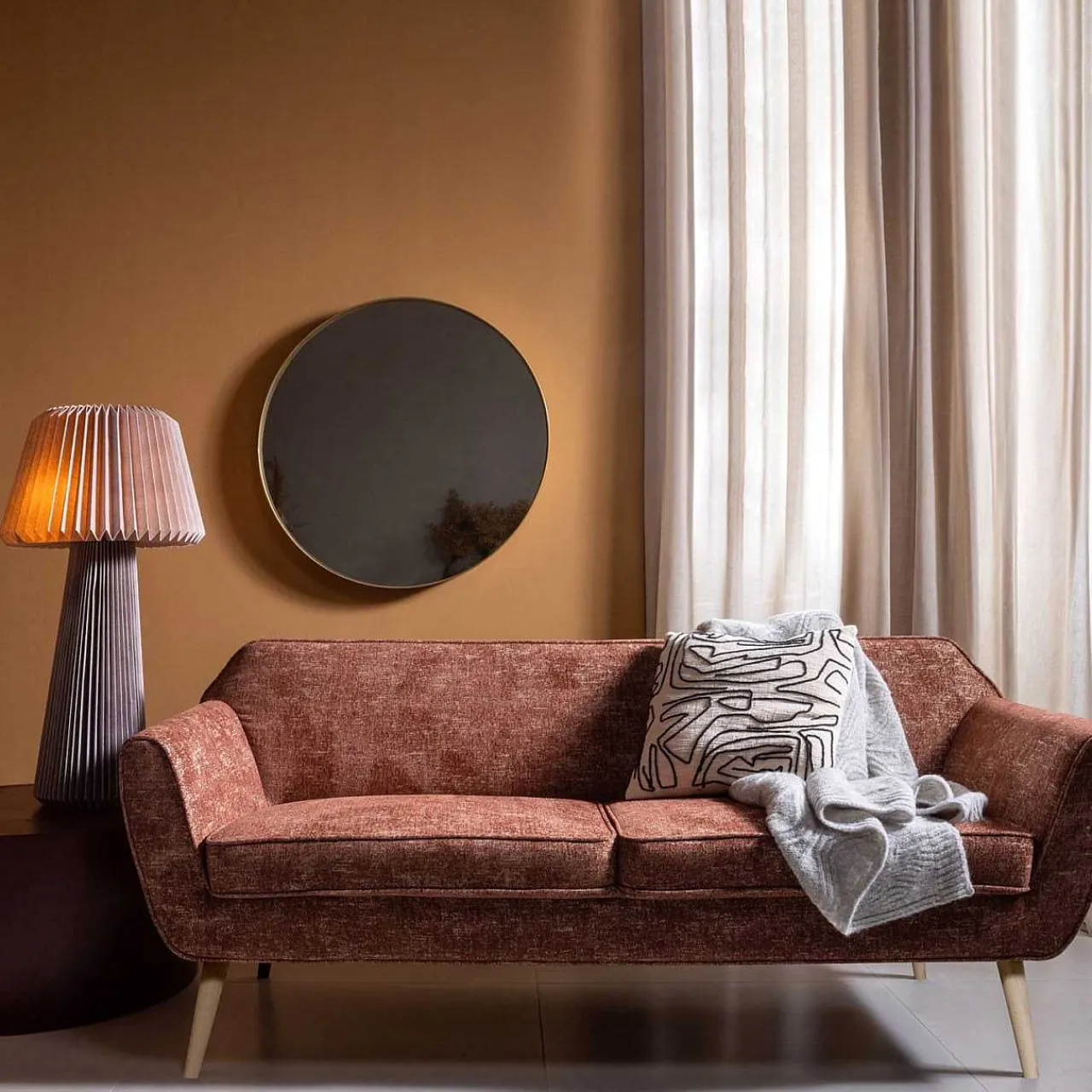 mutoni living Stehlampe Sami Papier Warmgrau 95> Stehleuchten