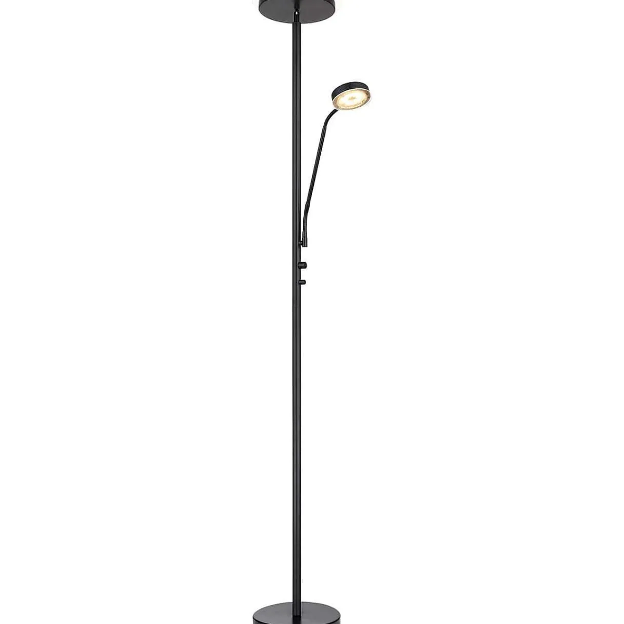 mutoni light Stehleuchte Ernst Metall Schwarz Matt Led> Led-Stehleuchten