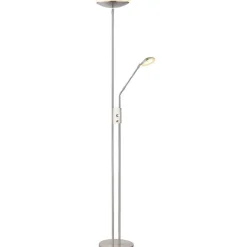 mutoni light Stehleuchte Ganina Metall Nickel Matt Led> Led-Stehleuchten
