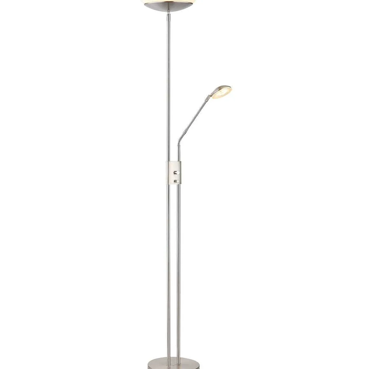 mutoni light Stehleuchte Ganina Metall Nickel Matt Led> Led-Stehleuchten