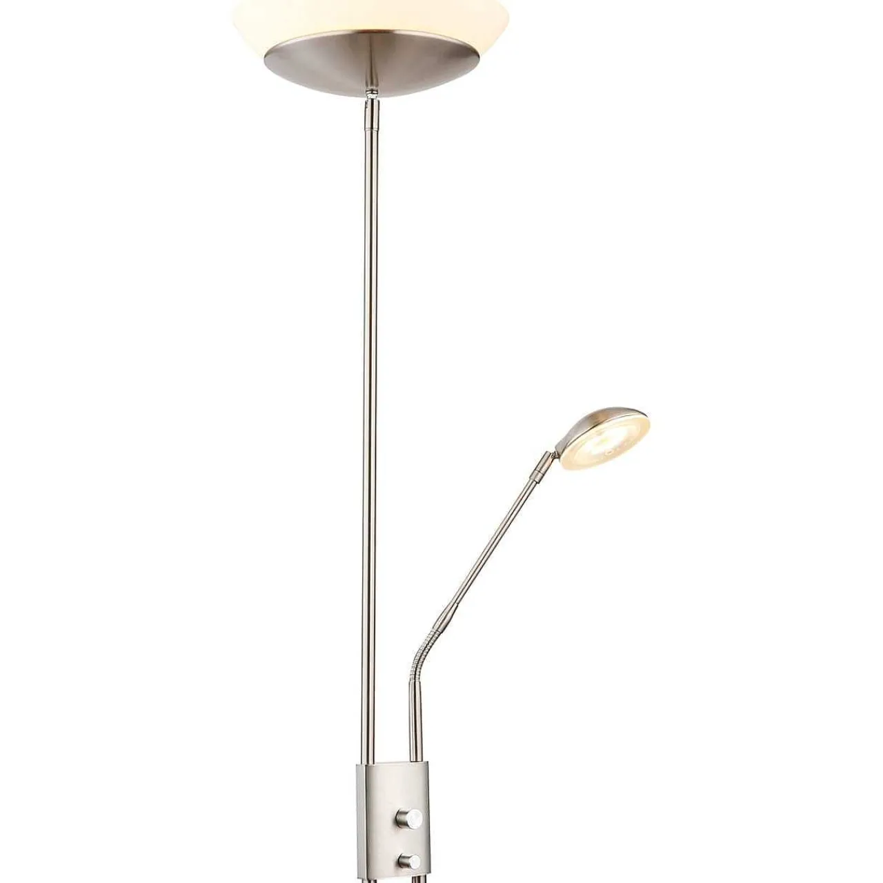 mutoni light Stehleuchte Ganina Metall Nickel Matt Led> Led-Stehleuchten