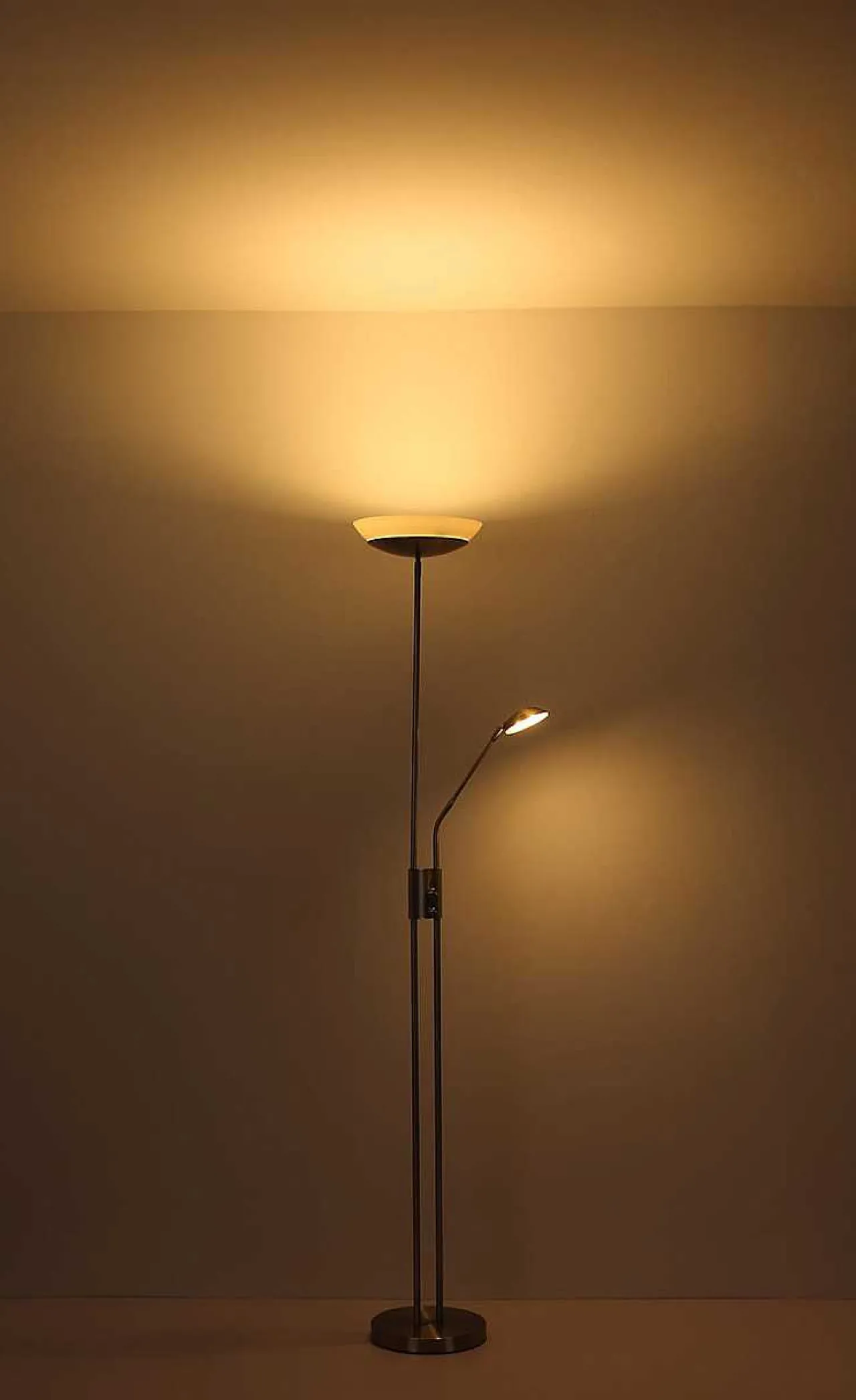 mutoni light Stehleuchte Ganina Metall Nickel Matt Led> Led-Stehleuchten