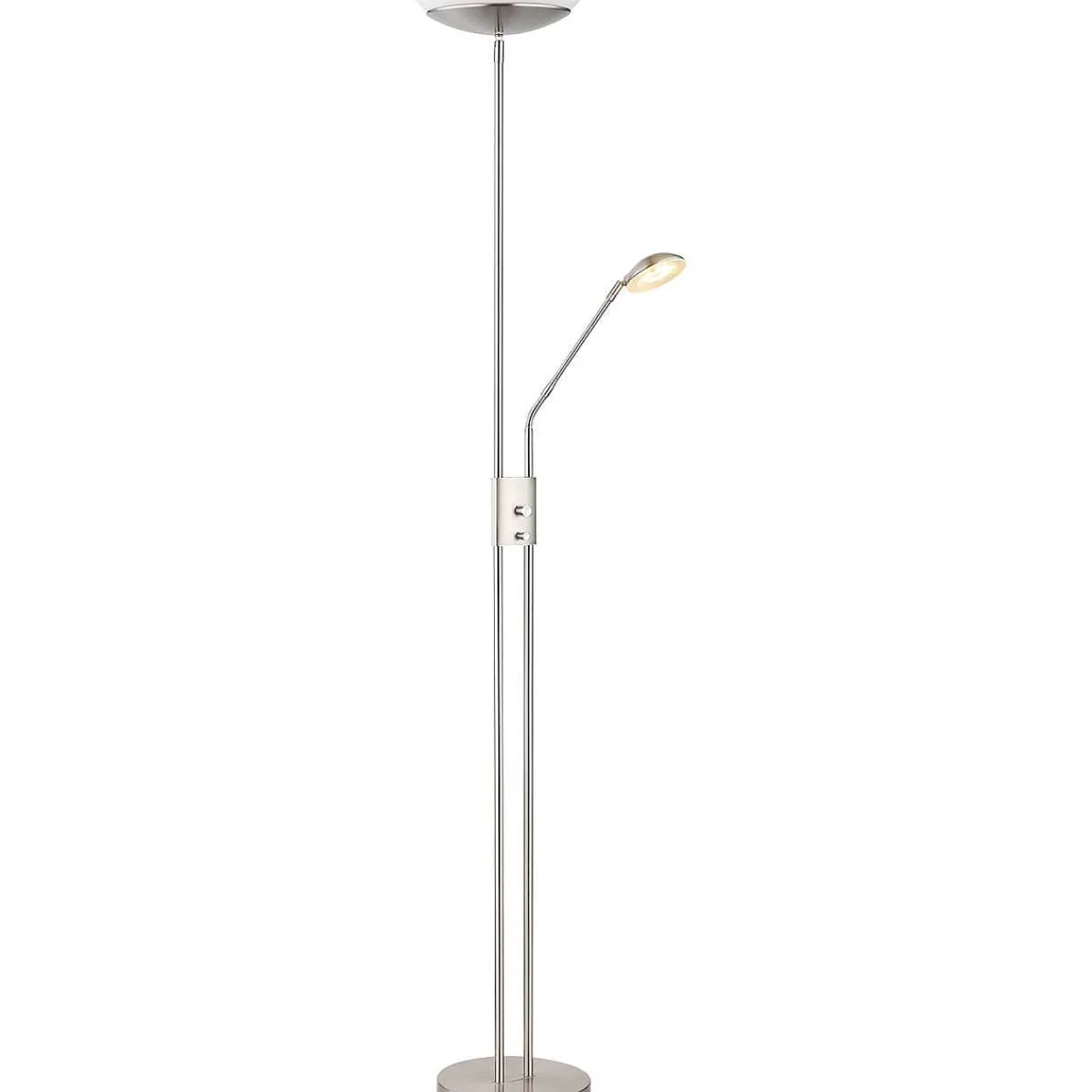 mutoni light Stehleuchte Ganina Metall Nickel Matt Led> Led-Stehleuchten