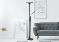 mutoni light Stehleuchte Ganina Metall Schwarz Matt Led><noscript><img width=