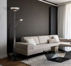 mutoni light Stehleuchte Glanzara Metall Schwarz Matt Led 32><noscript><img width=