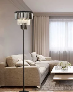 mutoni light Stehleuchte Naxis Metall Schwarz Matt 3Xe27><noscript><img width=