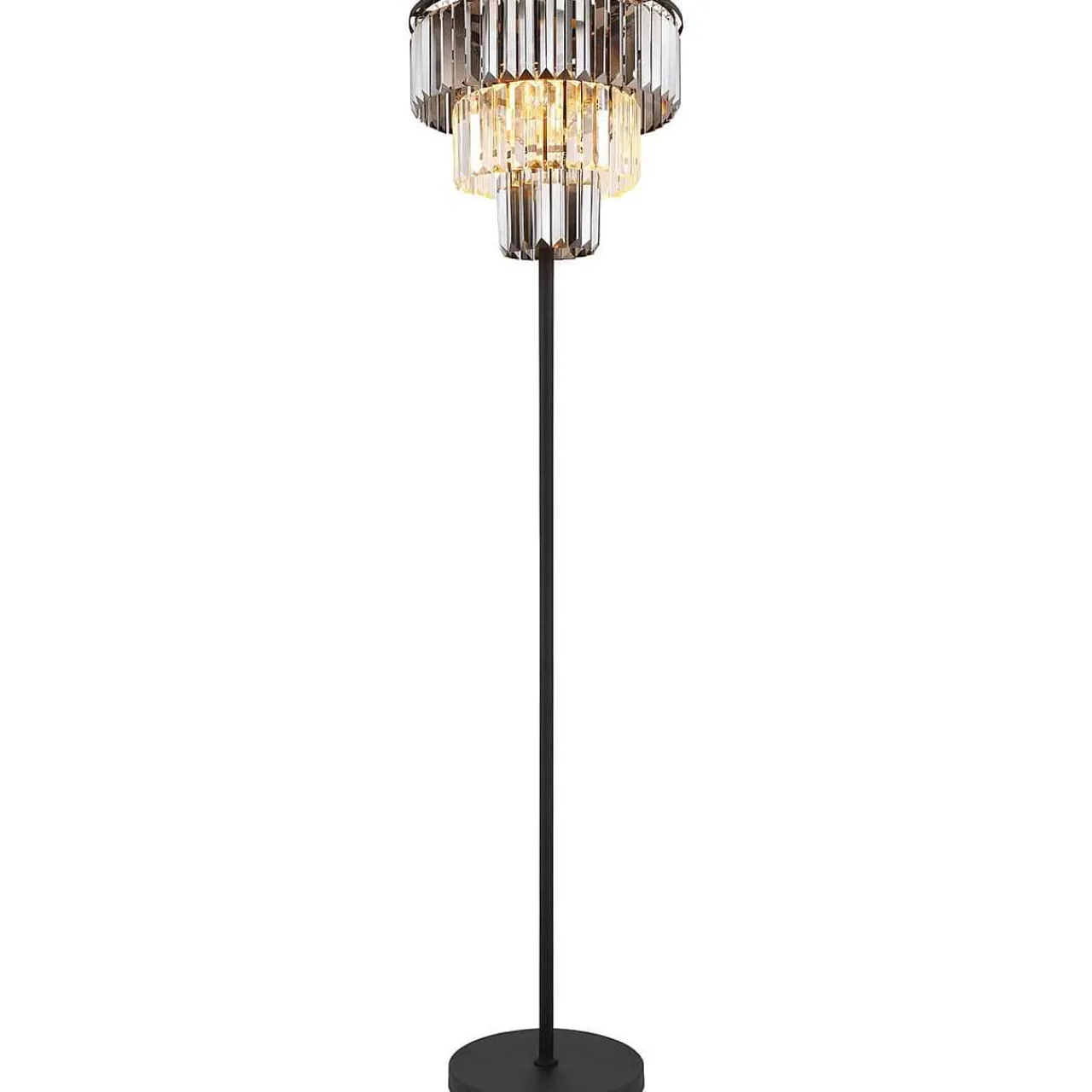 mutoni light Stehleuchte Naxis Metall Schwarz Matt 3Xe27> Stehleuchten