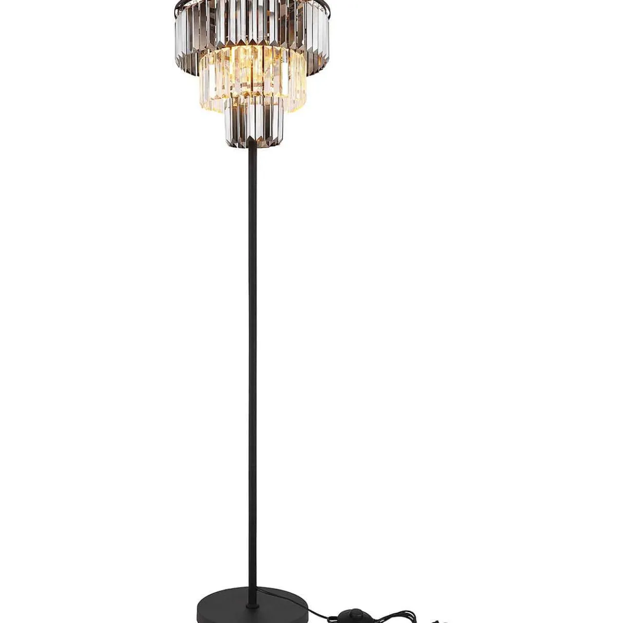 mutoni light Stehleuchte Naxis Metall Schwarz Matt 3Xe27> Stehleuchten