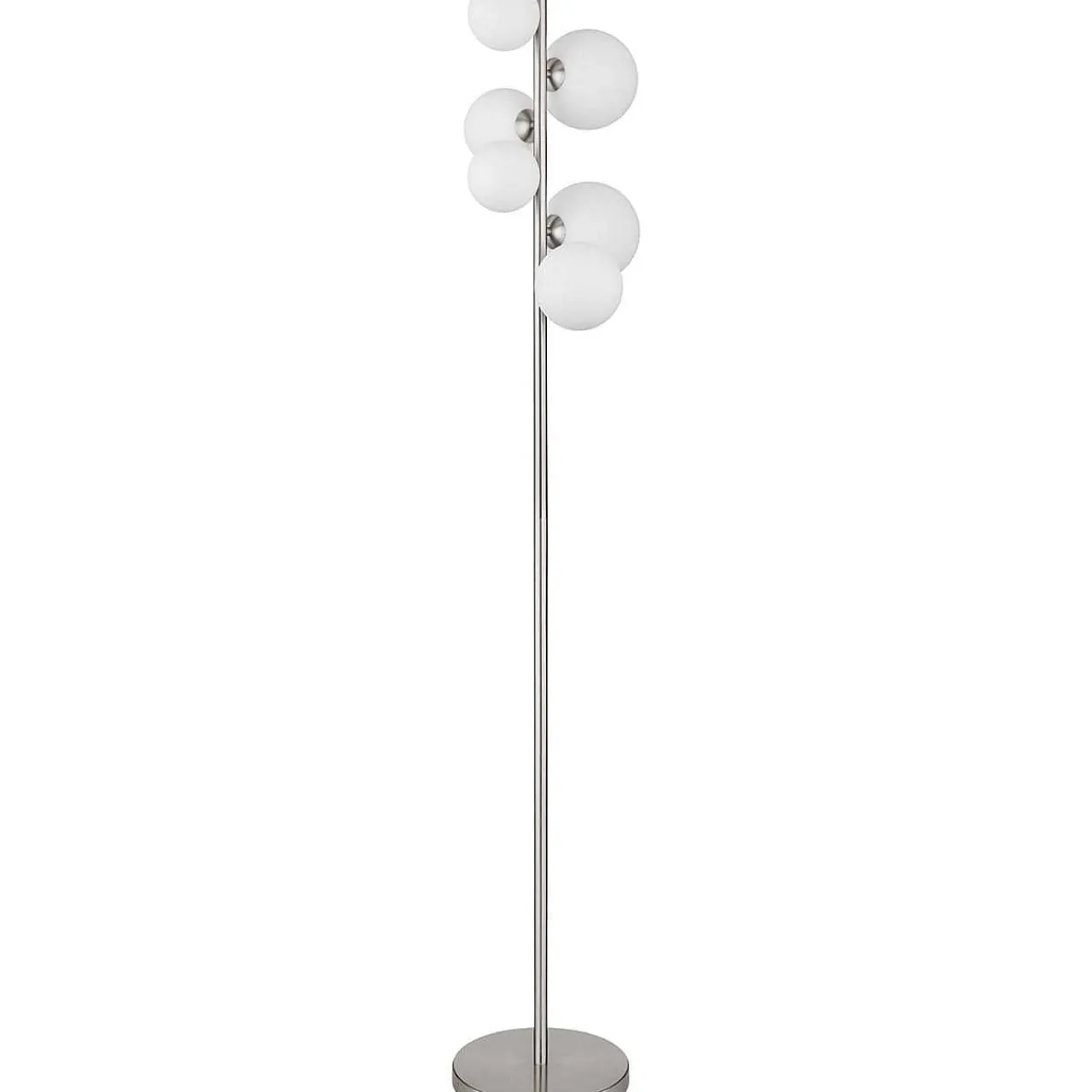 mutoni light Stehleuchte Riha Metall Nickel Matt 6Xg9 Led> Led-Stehleuchten