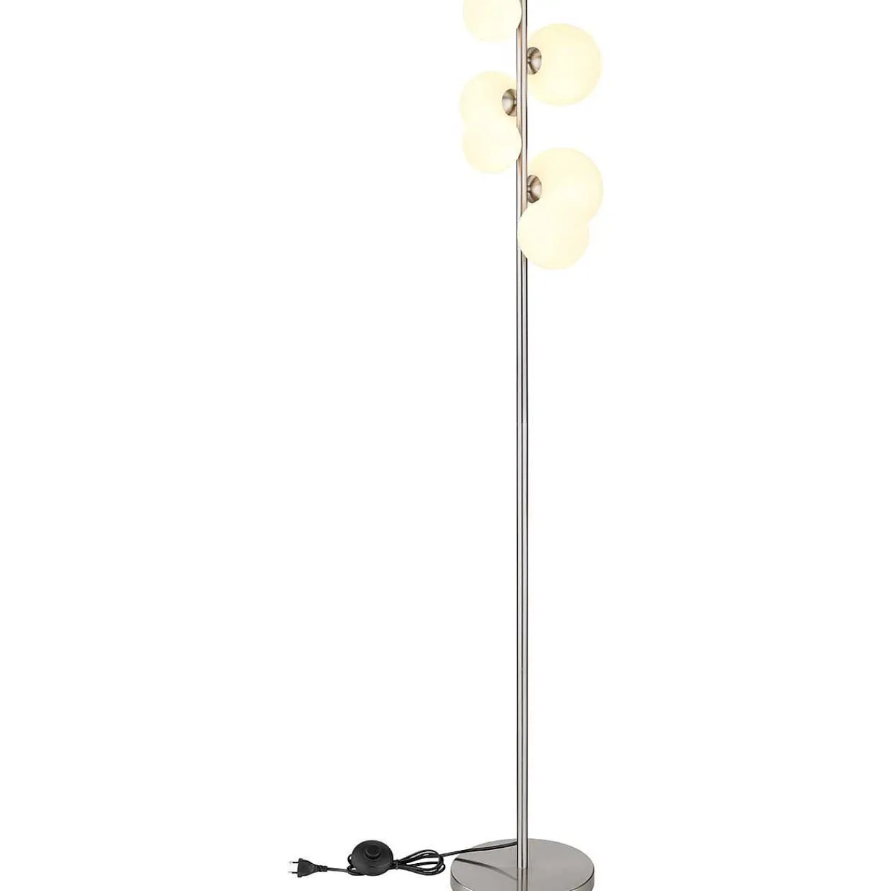 mutoni light Stehleuchte Riha Metall Nickel Matt 6Xg9 Led> Led-Stehleuchten