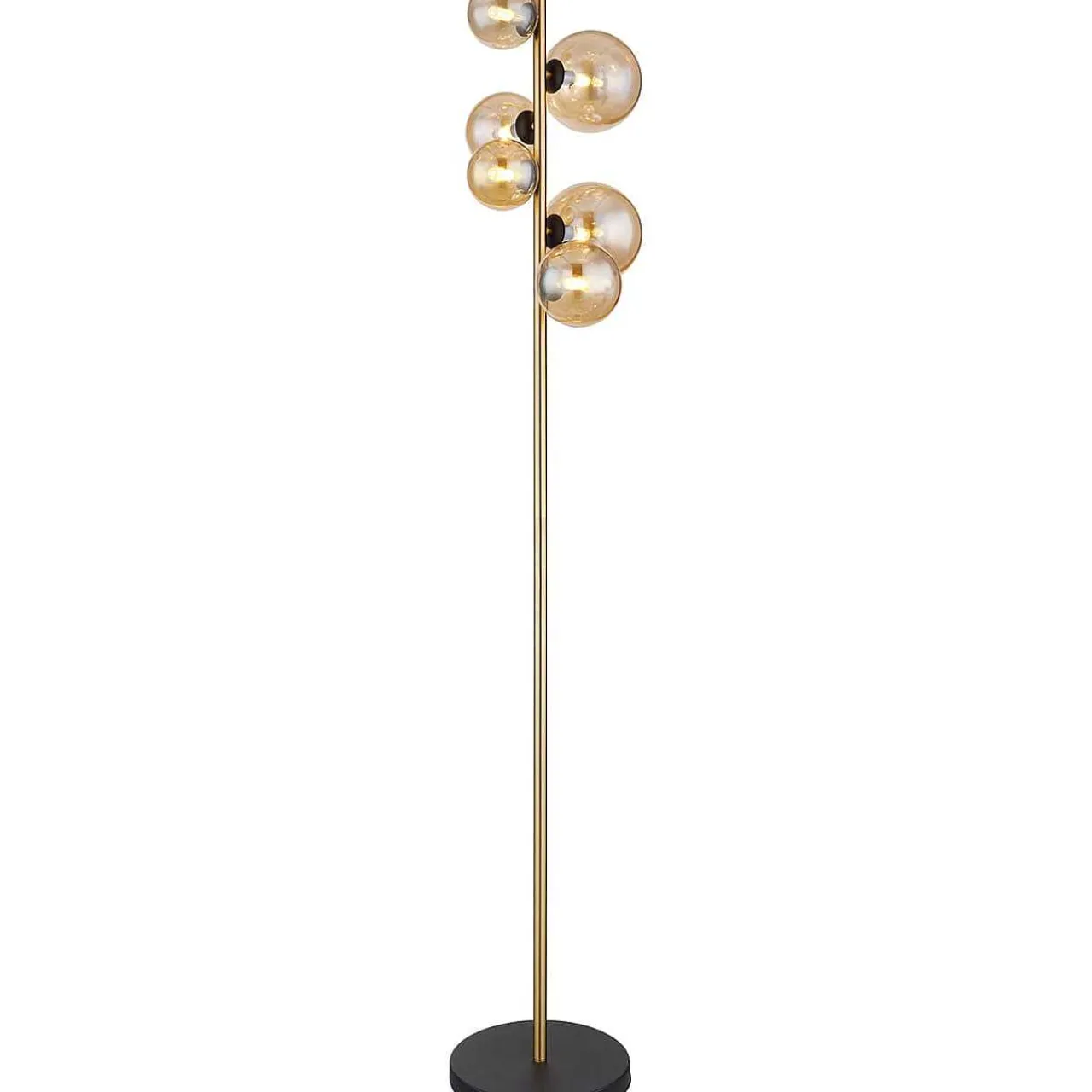 mutoni light Stehleuchte Riha Metall Schwarz Matt 6Xg9 Led> Led-Stehleuchten