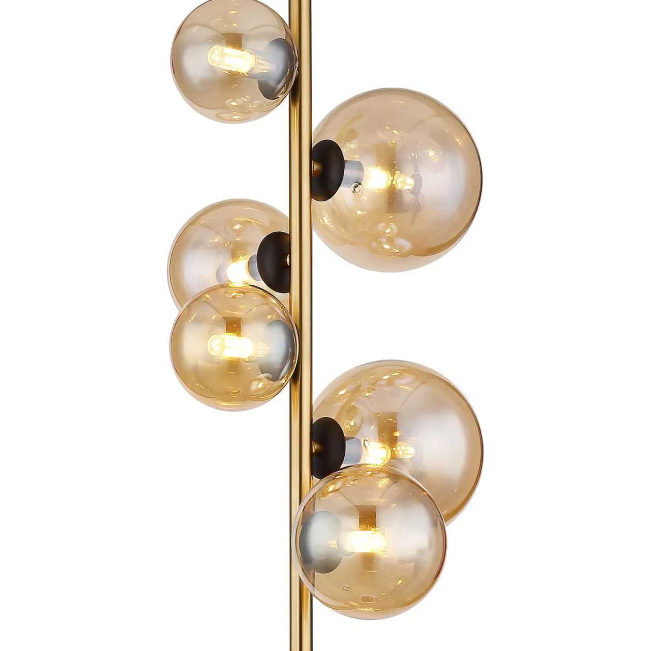 mutoni light Stehleuchte Riha Metall Schwarz Matt 6Xg9 Led> Led-Stehleuchten
