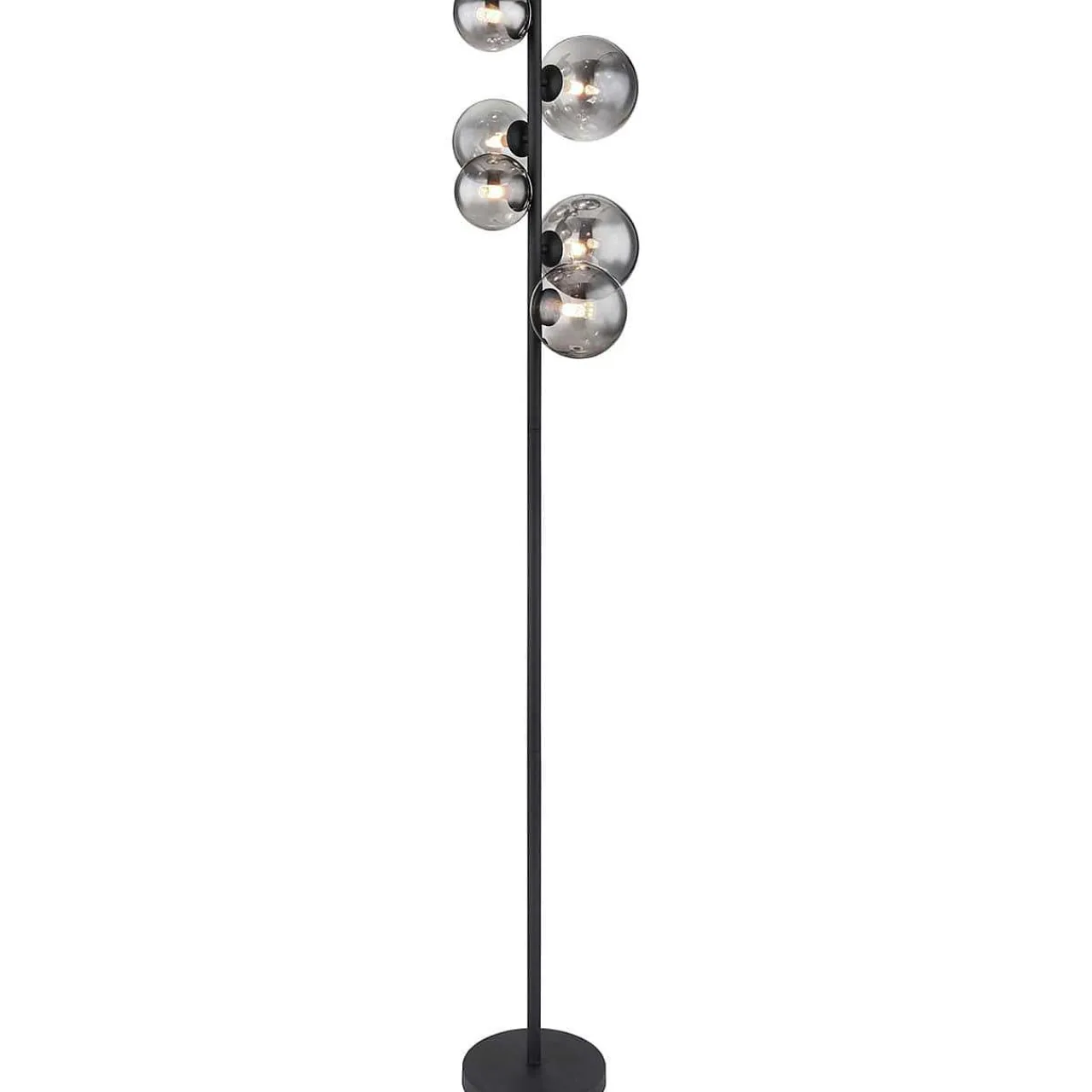 mutoni light Stehleuchte Riha Metall Schwarz Matt 6Xg9 Led> Led-Stehleuchten