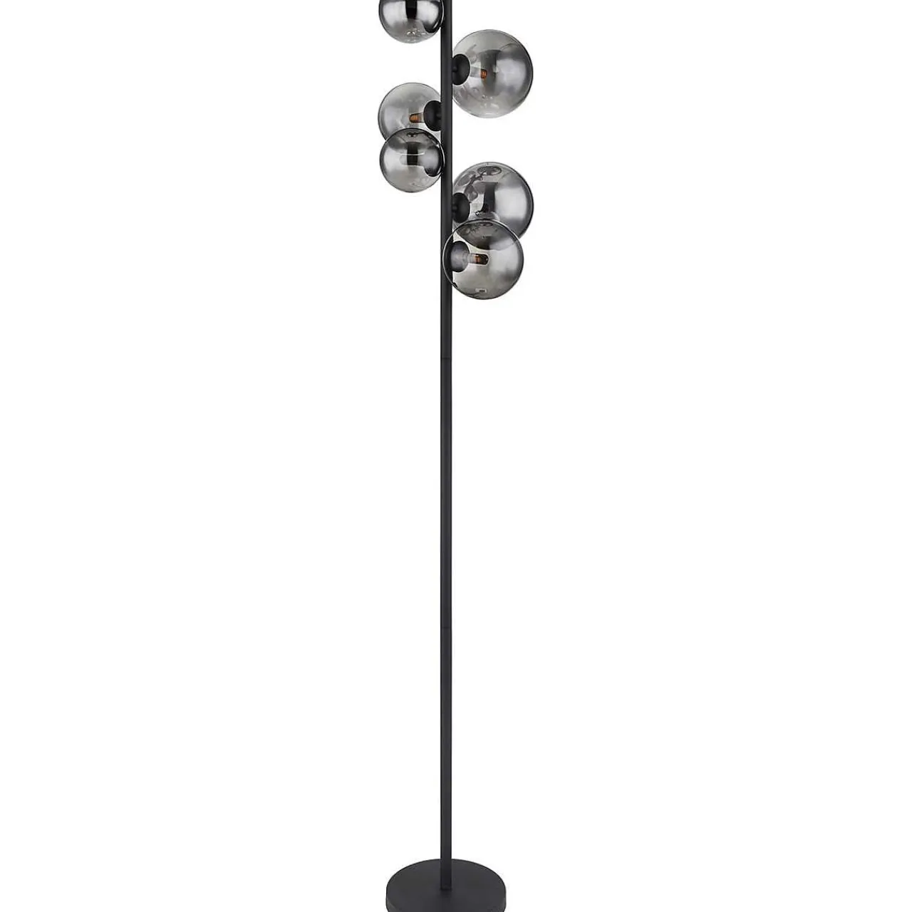 mutoni light Stehleuchte Riha Metall Schwarz Matt 6Xg9 Led> Led-Stehleuchten
