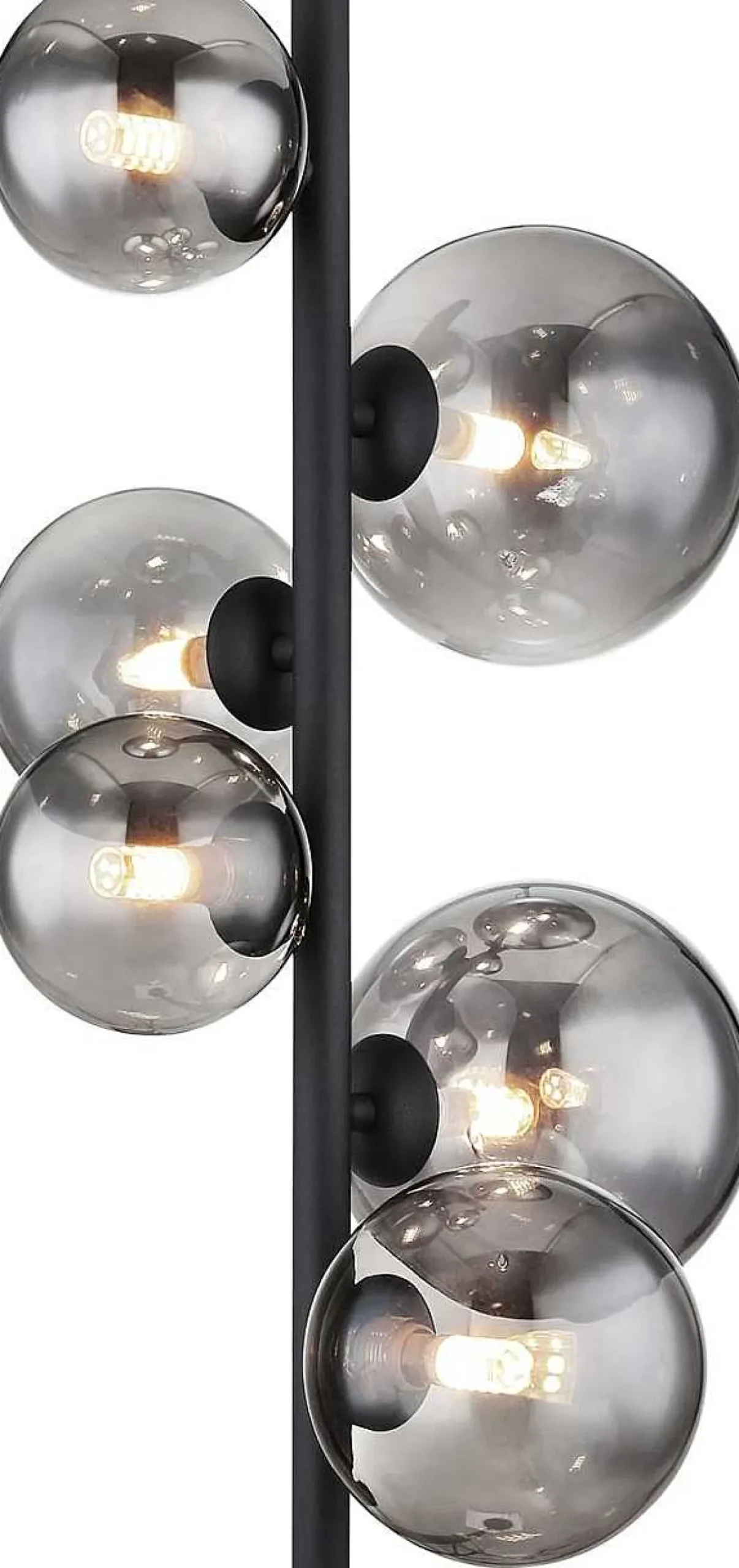 mutoni light Stehleuchte Riha Metall Schwarz Matt 6Xg9 Led> Led-Stehleuchten