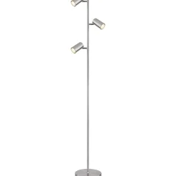 mutoni light Stehleuchte Robby Metall Nickel Matt 3Xgu10 Led> Led-Stehleuchten