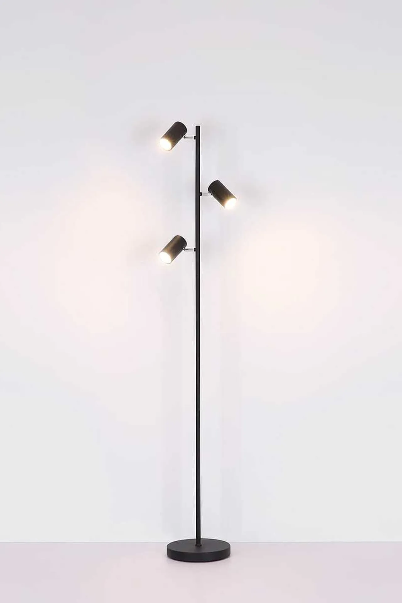 mutoni light Stehleuchte Robby Metall Nickel Matt 3Xgu10 Led> Led-Stehleuchten