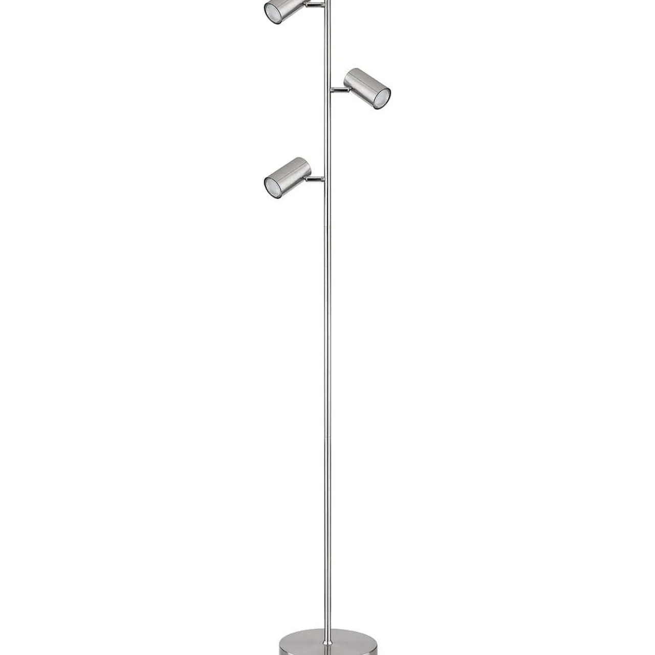mutoni light Stehleuchte Robby Metall Nickel Matt 3Xgu10 Led> Led-Stehleuchten
