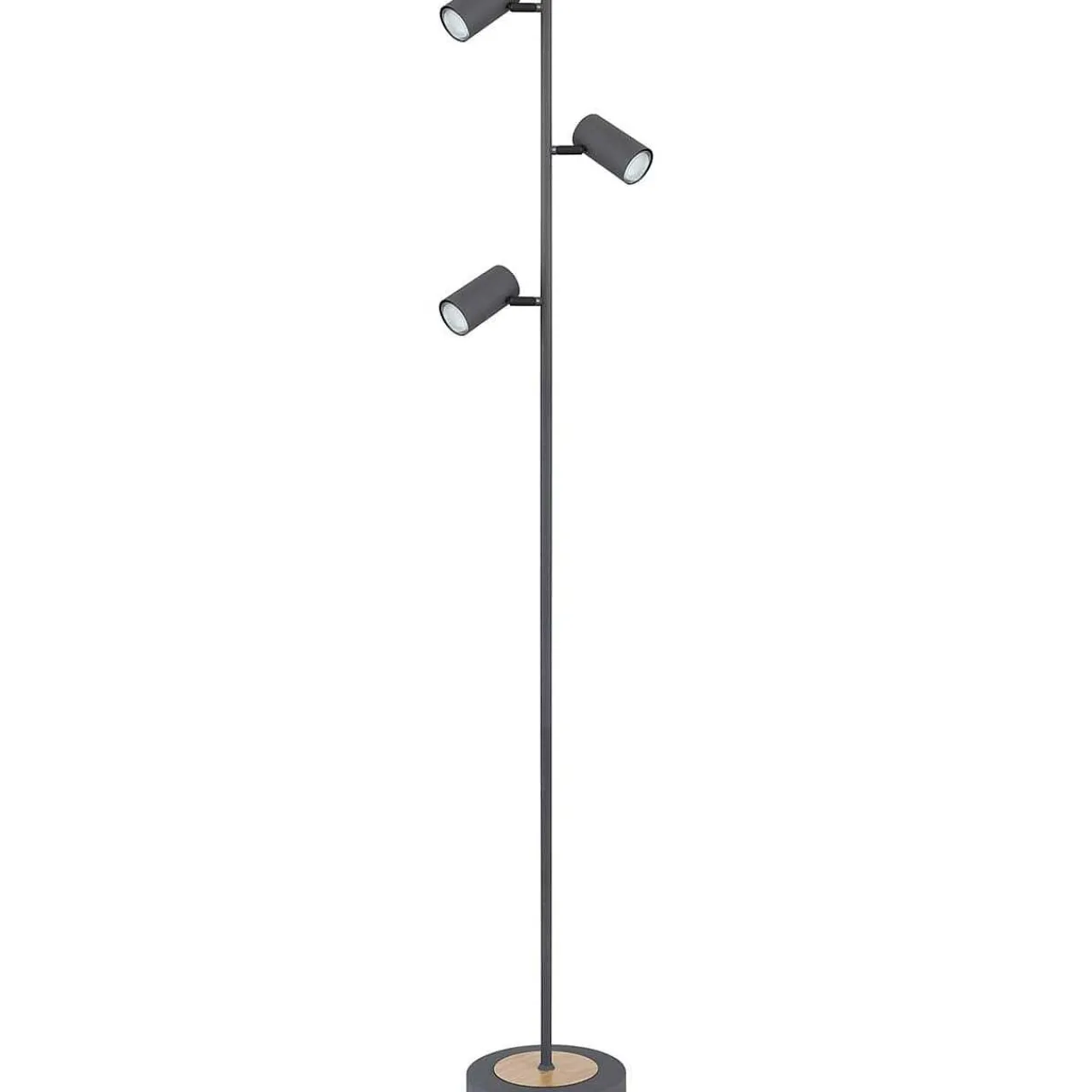 mutoni light Stehleuchte Robby Metall Graphit 3Xgu10 Led> Led-Stehleuchten
