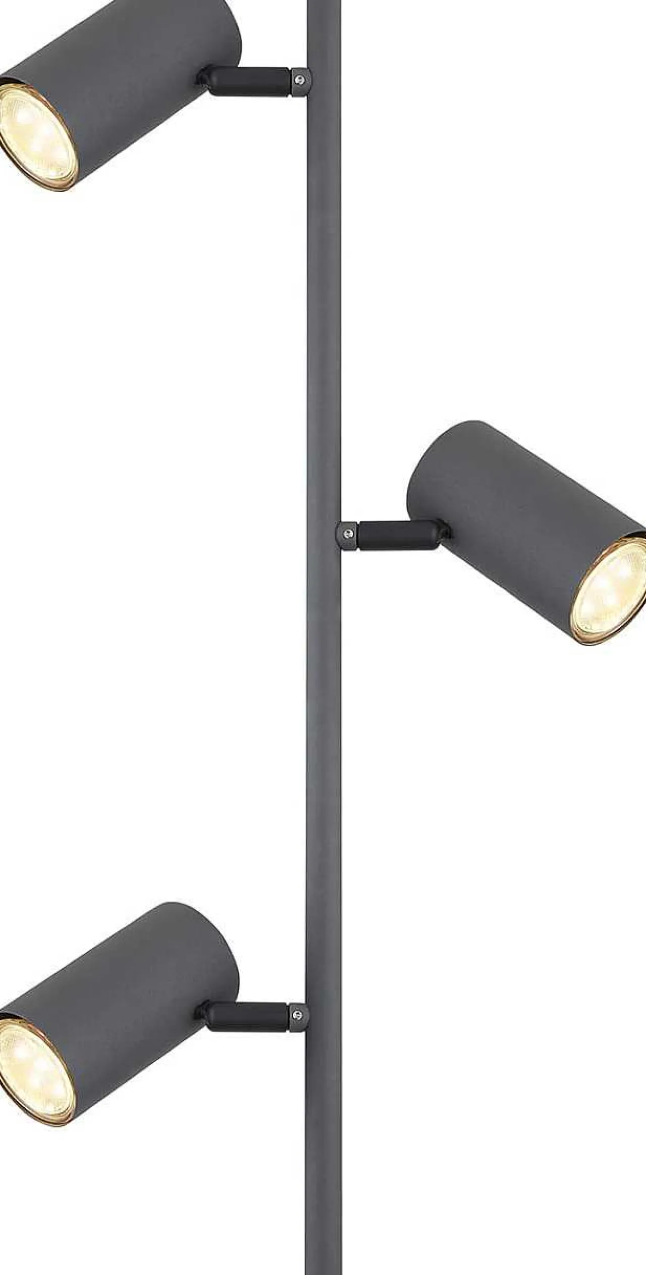 mutoni light Stehleuchte Robby Metall Graphit 3Xgu10 Led> Led-Stehleuchten