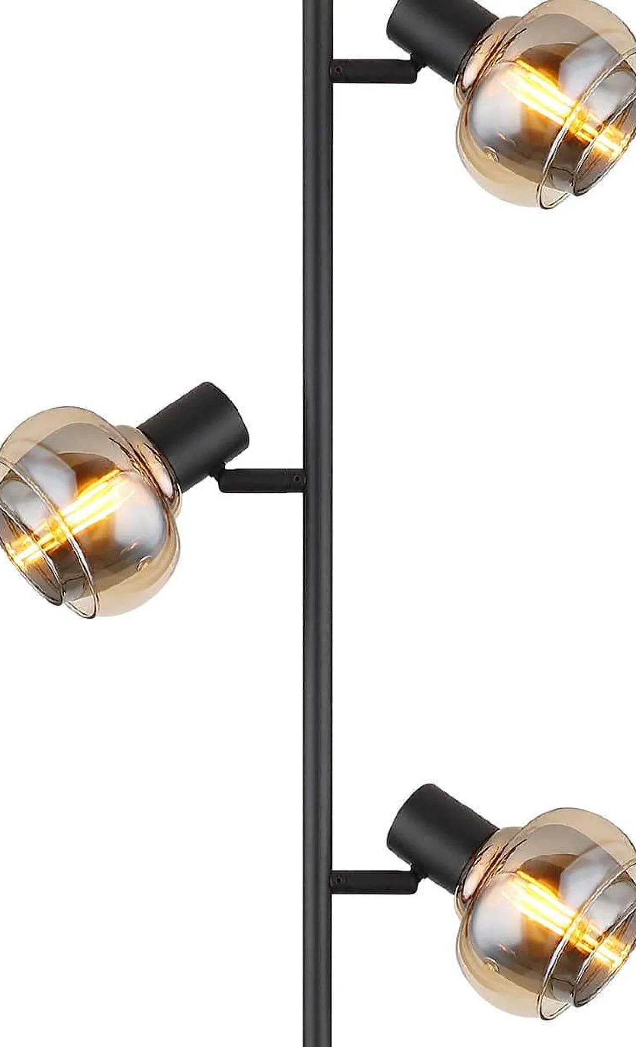 mutoni light Stehleuchte Tokki Metall Schwarz Matt 3Xe14> Stehleuchten