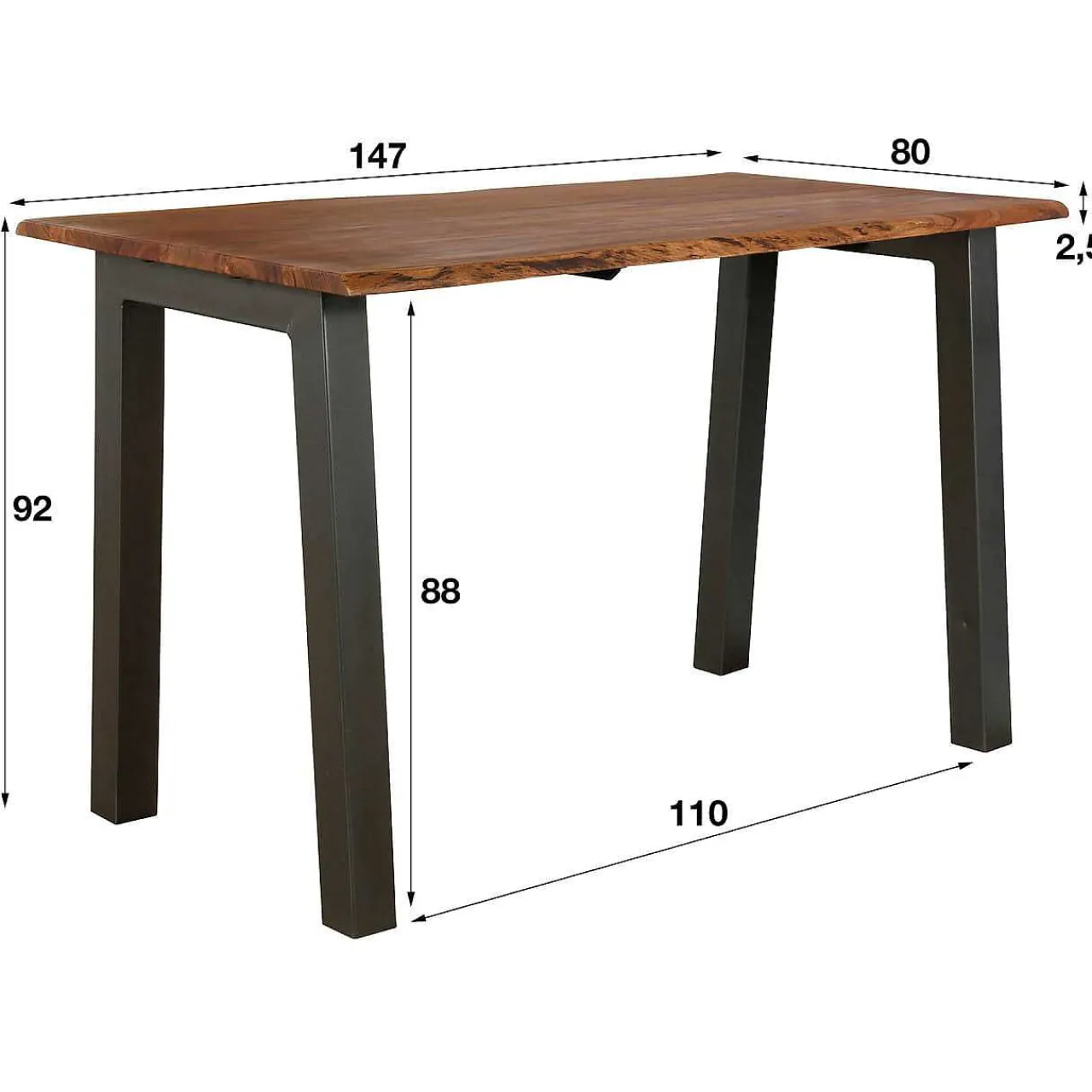 mutoni industrial Stehtisch Edge 147X80> Bartische