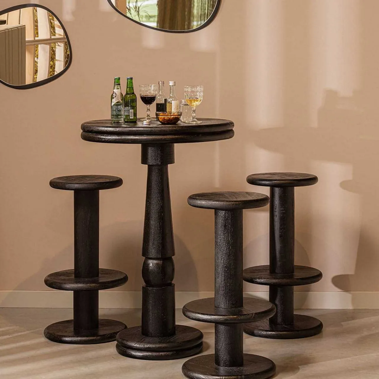 mutoni living Stehtisch Kolby Mango Schwarz 105> Bartische