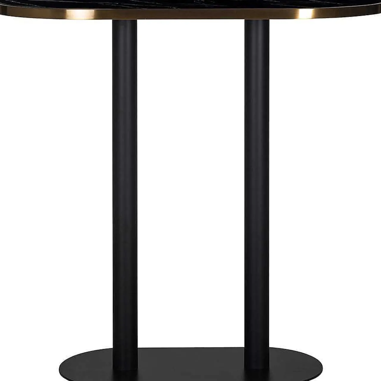 Richmond Interiors Stehtisch Zenza Schwarz Oval 105> Bartische