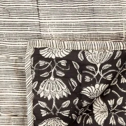 mutoni living Steppdecke Blend Schwarz/Offwhite 220X265><noscript><img width=
