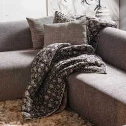 mutoni living Steppdecke Blend Schwarz/Offwhite 220X265><noscript><img width=