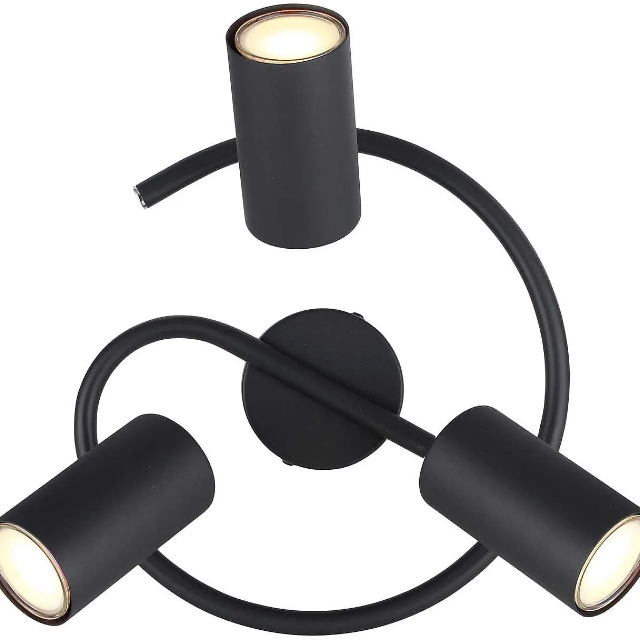 mutoni light Strahler Allvi Metall Schwarz Matt 3Xgu10> Deckenleuchten