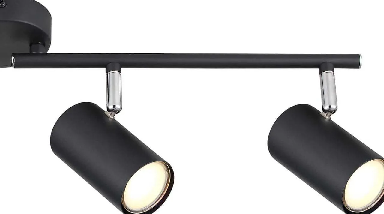 mutoni light Strahler Allvi Metall Schwarz Matt 4Xgu10> Deckenleuchten