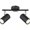 mutoni light Strahler Allvi Metall Schwarz Matt 2Xgu10> Deckenleuchten