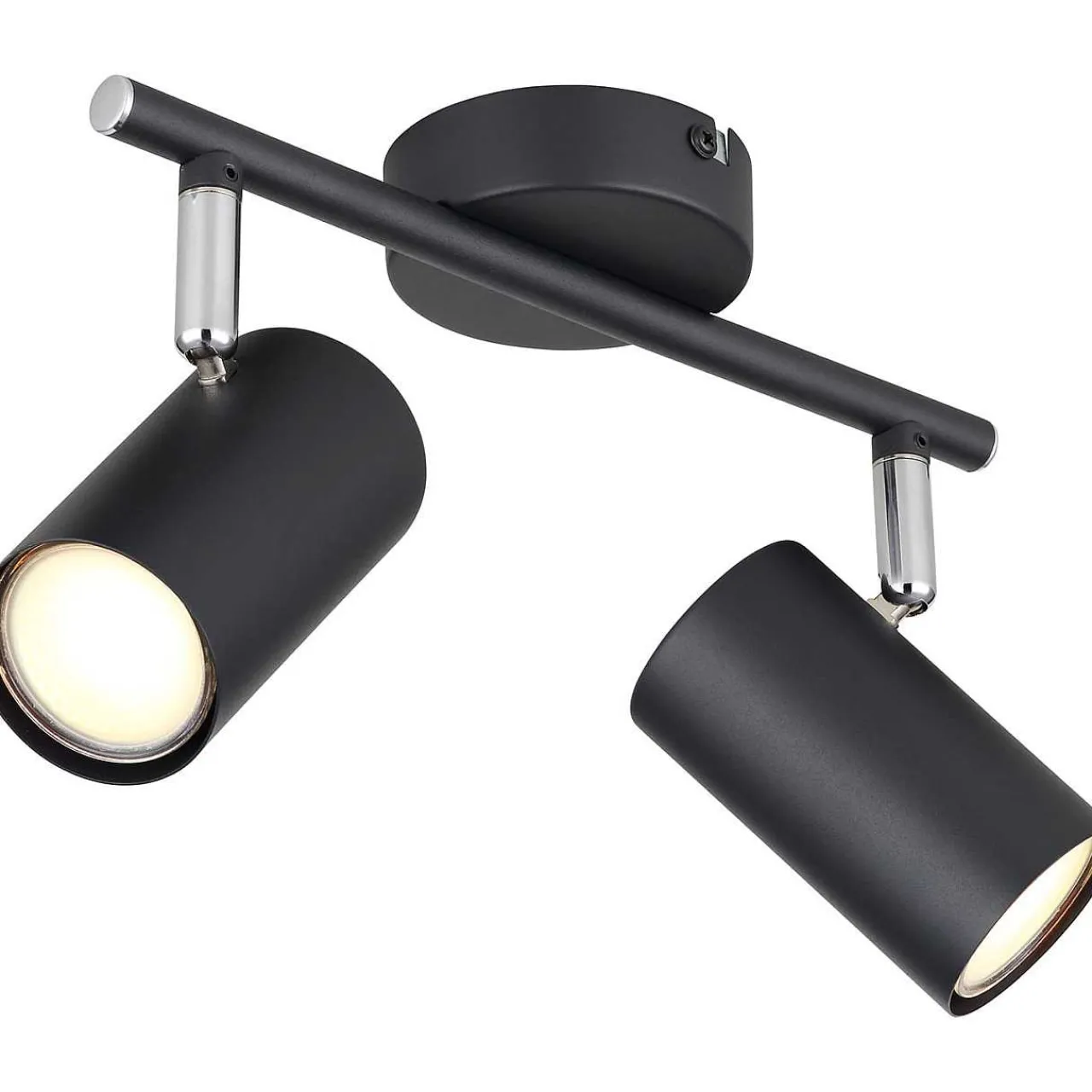 mutoni light Strahler Allvi Metall Schwarz Matt 2Xgu10> Deckenleuchten