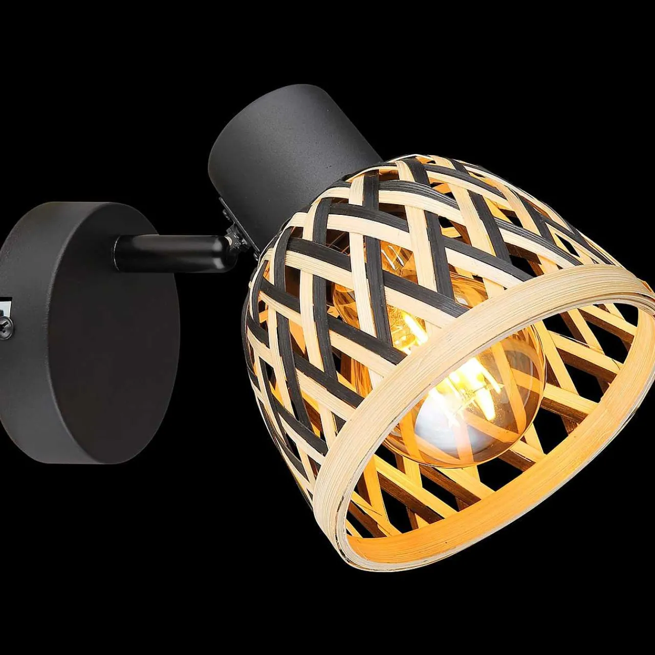 mutoni light Strahler Colly Metall Schwarz Matt 1Xe27 Led> Wandleuchten