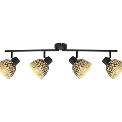 mutoni light Strahler Colly Metall Schwarz Matt 4Xe27 Led><noscript><img width=