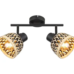 mutoni light Strahler Colly Metall Schwarz Matt 2Xe27 Led> Led-Wandleuchten