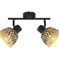mutoni light Strahler Colly Metall Schwarz Matt 2Xe27 Led><noscript><img width=