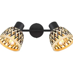 mutoni light Strahler Colly Metall Schwarz Matt 2Xe27 Led><noscript><img width=
