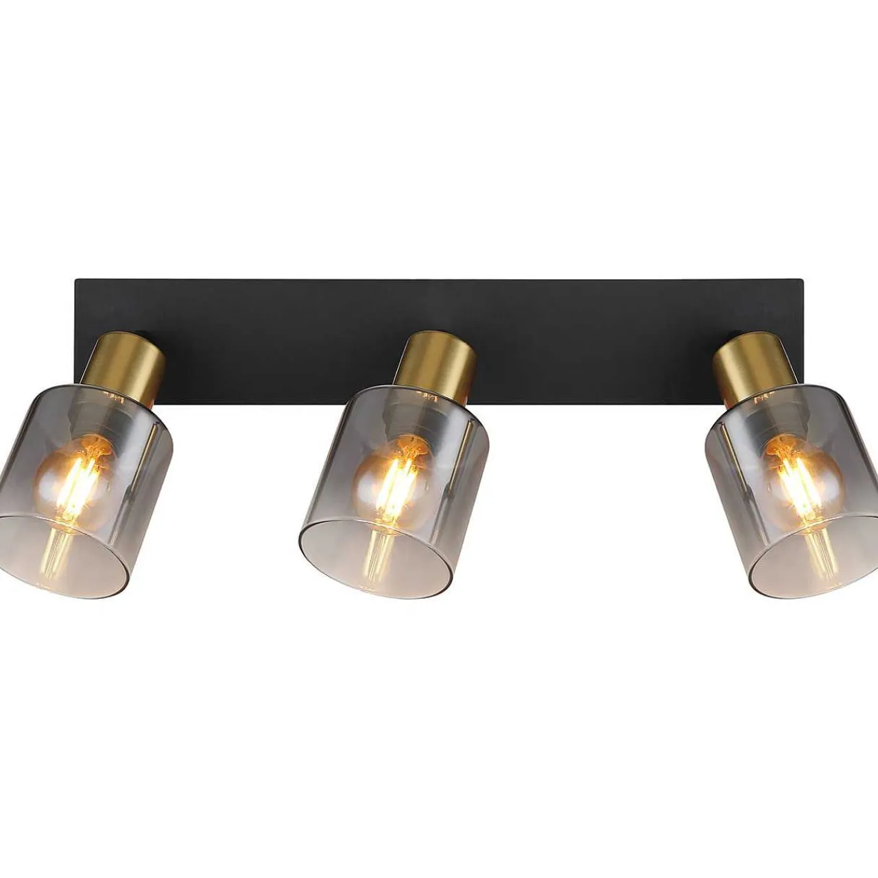 mutoni light Strahler Hollsy Metall Schwarz Matt 3Xe14> Deckenleuchten